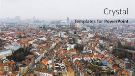  Presentation with brussels - PPT theme enhanced with brussels-belgium-january-3-2021 background and a sky blue colored foreground