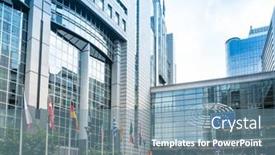  Presentation with european parliament - Beautiful slide deck featuring brussels-belgium-june-16-2016 backdrop and a seafoam green colored foreground