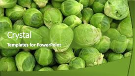  Presentation with brussels - Beautiful presentation featuring brussels sprout backdrop and a shamrock green colored foreground
