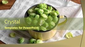  Presentation with brussels - Slides featuring brussels-sprouts-in-mug background and a tawny brown colored foreground