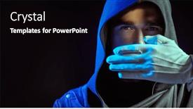  Presentation with black man - Slide deck featuring brutal-man-with-a-black and a black colored foreground