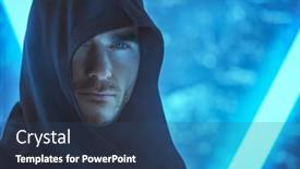  Presentation with fiction - Presentation enhanced with brutal-man-with-a-brave background and a  colored foreground