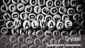  Presentation with encryption - Slides featuring malware security and encryption random background and a gray colored foreground