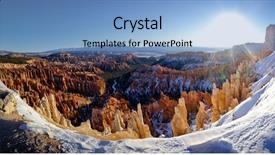  Presentation with national - Beautiful PPT layouts featuring bryce canyon national park - utah backdrop and a light blue colored foreground
