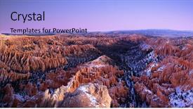  Presentation with panorama from bryce canyon national - Beautiful presentation design featuring bryce canyon national park - utah backdrop and a light blue colored foreground