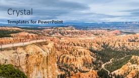  Presentation with dawn - Colorful slide set enhanced with bryce-canyon-national-park-utah backdrop and a light blue colored foreground