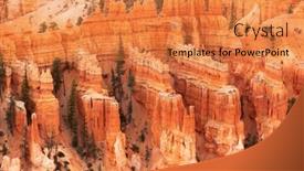  Presentation with utah - PPT layouts with bryce-canyon-national-park-utah background and a gold colored foreground