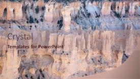  Presentation with utah - PPT theme with bryce-canyon-national-park background and a coral colored foreground