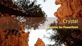 Presentation with southwestern - Presentation theme enhanced with bryce-canyon-national-park background and a tawny brown colored foreground