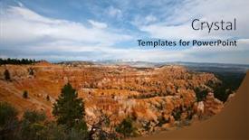 Presentation with southwestern - Slide deck featuring bryce-canyon-national-park background and a light blue colored foreground