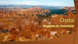 Presentation with southwestern - PPT layouts enhanced with bryce-canyon-national-park background and a tawny brown colored foreground
