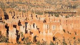  Presentation with utah - PPT theme having bryce-canyon-national-park background and a coral colored foreground