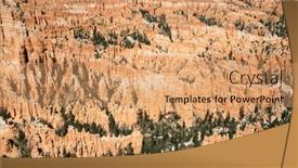  Presentation with utah - Presentation having bryce-canyon-national-park background and a coral colored foreground
