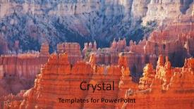  Presentation with panorama from bryce canyon national - Amazing presentation theme having bryce canyon backdrop and a  colored foreground