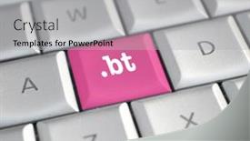  Presentation with name - PPT layouts having bt-domain-name background and a light gray colored foreground