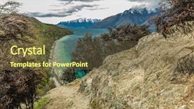  Presentation with new zealand - Beautiful PPT theme featuring btob - lookout point at bob s backdrop and a tawny brown colored foreground