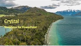  Presentation with new zealand - PPT theme having btob - lookout point at bob s background and a tawny brown colored foreground