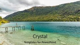  Presentation with queenstown - Slide set consisting of btob - lookout point at bob s background and a mint green colored foreground