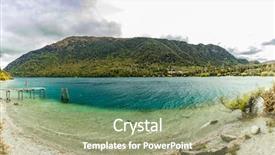  Presentation with queenstown - Audience pleasing PPT theme consisting of btob - lookout point at bob s backdrop and a mint green colored foreground