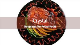  Presentation with red beet root - Slides having btoc - roast red beef meat bbq background and a tawny brown colored foreground