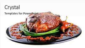  Presentation with red beet root - Presentation consisting of btoc - roast red beef meat bbq background and a white colored foreground