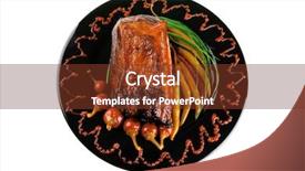  Presentation with bbq - Amazing theme having btoc - roast red beef meat bbq backdrop and a  colored foreground