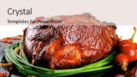  Presentation with roast beef - Amazing PPT layouts having btoc - roast red beef meat bbq backdrop and a lemonade colored foreground