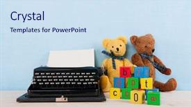  Presentation with geography old nautical vintage world - Audience pleasing PPT theme consisting of btoc - vintage black old typewriter backdrop and a  colored foreground