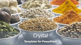  Presentation with buah - PPT theme with buah - group of spices background and a gray colored foreground