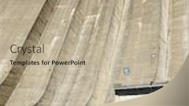  Presentation with valley dam - Audience pleasing PPT theme consisting of bubal-dam-in-tena-valley backdrop and a mint green colored foreground