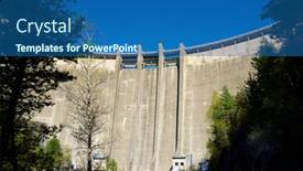  Presentation with valley dam - Slide deck enhanced with bubal-dam-in-tena-valley background and a ocean colored foreground