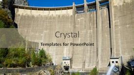  Presentation with valley dam - Slide set consisting of bubal-dam-in-tena-valley background and a mint green colored foreground