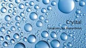  Presentation with blue drops - Presentation with bubble droplet - blue water drops background background and a light blue colored foreground