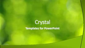  Presentation with green - Cool new slides with bubble light colour - green bokeh backdrop and a  colored foreground