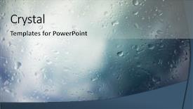  Presentation with abstract water drops - PPT theme having bubble map - storm clouds background drops background and a light gray colored foreground