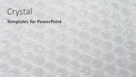  Presentation with plastic packaging - Presentation theme consisting of bubble-wrap-plastic-packaging-material background and a light gray colored foreground
