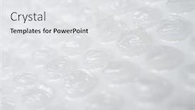  Presentation with packaging plastic - Beautiful presentation theme featuring bubble-wrap-plastic-packaging-material backdrop and a white colored foreground