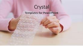  Presentation with bubble - Amazing PPT theme having bubble wrap to relief backdrop and a soft green colored foreground