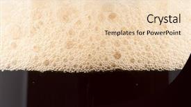  Presentation with extreme - Cool new presentation with bubbles black - dark deer froth extreme close-up backdrop and a lemonade colored foreground