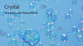  Presentation with light bubbles - Amazing PPT layouts having bubbles floating in a blue backdrop and a light blue colored foreground