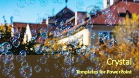  Presentation with bubble - Slide deck consisting of bubbles from the bubble blower background and a tawny brown colored foreground