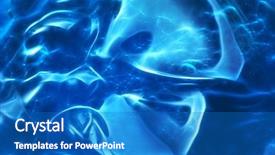  Presentation with blue line - Beautiful slide deck featuring bubbles in abstract blue gel backdrop and a teal colored foreground