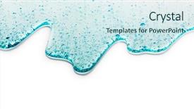  Presentation with liquid - Amazing slides having bubbles in clear blue water backdrop and a sky blue colored foreground