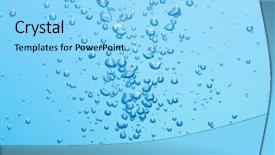  Presentation with many bubbles in water close - PPT layouts with bubbles in the water background and a light blue colored foreground