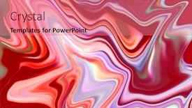  Presentation with abstract watercolor bubbles - Presentation theme featuring bubbles-liquified background and a coral colored foreground