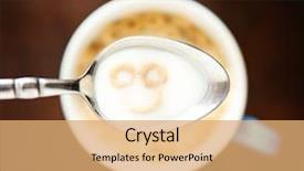  Presentation with light bubbles - Slide deck having bubbles smileys - cute smiley face background and a coral colored foreground