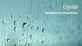  Presentation with rainy day - Audience pleasing slides consisting of buble - background of water drops backdrop and a seafoam green colored foreground