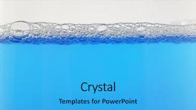  Presentation with foam - Cool new slides with buble - blue foam bubbles background backdrop and a cyan colored foreground