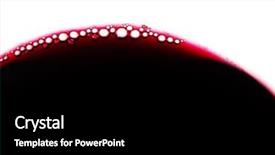  Presentation with wine - Slide deck having buble - close-up of red wine bubbles background and a black colored foreground