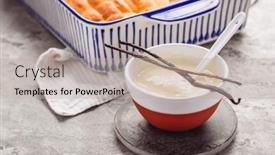  Presentation with yeast - PPT layouts consisting of buchteln-sweet-rolls-made background and a mint green colored foreground